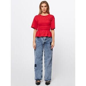 Roseanna May Top Red Organic Cotton 38 / M